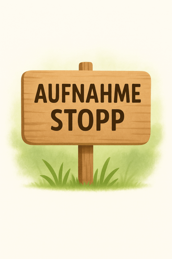 Aufnahme Stopp im SV Narturbad